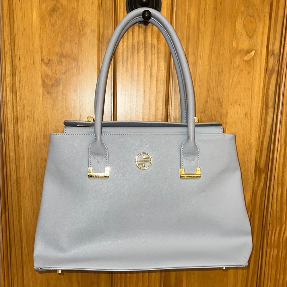 SEGOLENE PARIS EN CUIR BLUE HANDBAG